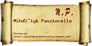 Mihályk Pasztorella névjegykártya